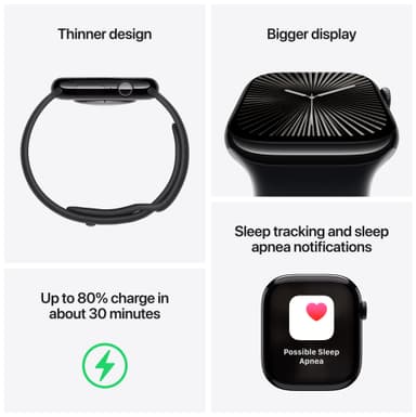 Apple Watch S10 46mm GPS+Cel (Rose Gold Alu/Plum Sport Loop)