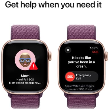 Apple Watch S10 46mm GPS+Cel (Rose Gold Alu/Plum Sport Loop)