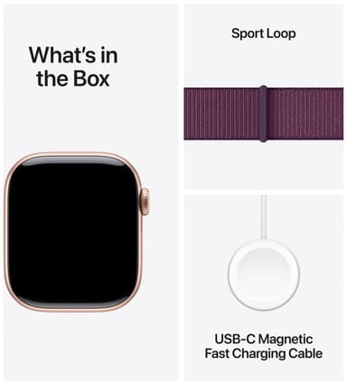 Apple Watch S10 46mm GPS (Rose Gold Alu/Plum Sport Loop)