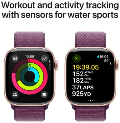 Apple Watch S10 46mm GPS (Rose Gold Alu/Plum Sport Loop)