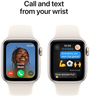 Apple Watch SE 2nd Gen 40mm LTE (Starlight Alu/Starlight sportband S/M)