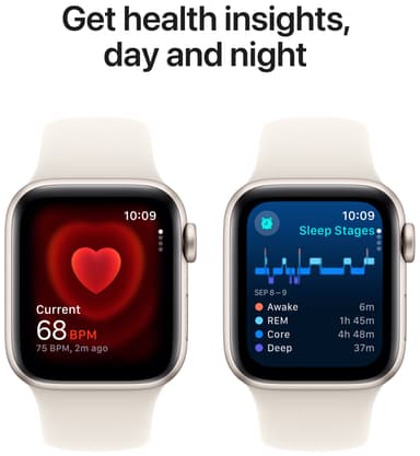 Apple Watch SE 2nd Gen 40mm LTE (Starlight Alu/Starlight sportband S/M)
