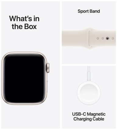 Apple Watch SE 2nd Gen 40mm LTE (Starlight Alu/Starlight sportband S/M)