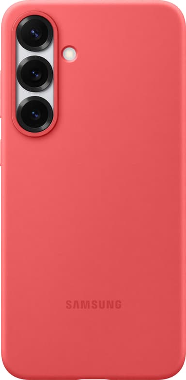 Samsung Galaxy S25+ Silicone fodral (rött)