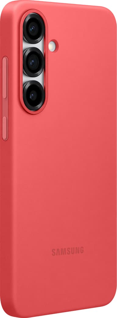 Samsung Galaxy S25+ Silicone fodral (rött)