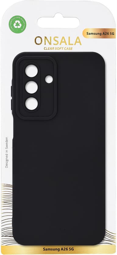 Onsala Samsung Galaxy A26 silikonfodral (svart)