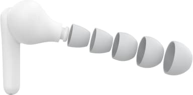 Belkin SoundForm Nano 2 true wireless in-ear hörlurar (vita)