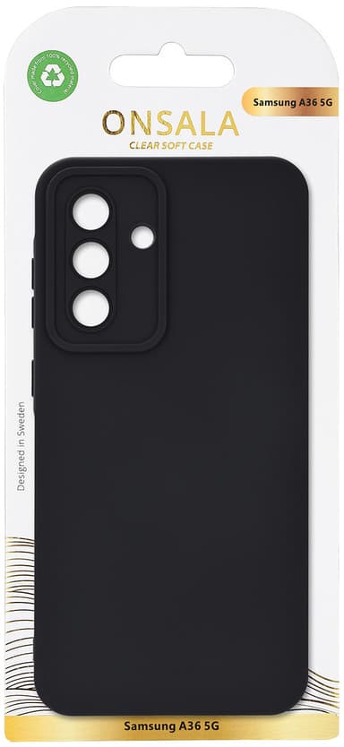 Onsala Samsung Galaxy A36 silikonfodral (svart)