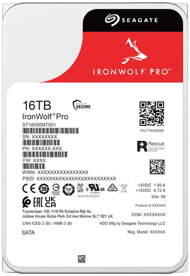 Seagate IronWolf Pro 3.5"" NAS HDD (16 TB)