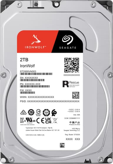 Seagate IronWolf 3.5"" NAS HDD (2 TB)