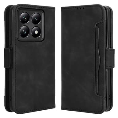 Till Xiaomi 14T Pro Flera kortplatser Plånboksfodral skyddande