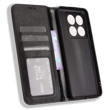 Till Xiaomi 14T Plånboksfodral  - Svart