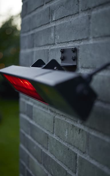 Nordic Sense Patio heater for wall 1500 watt Black