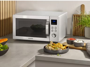 Severin Microwave w airfryer function 25 liter Steel