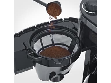 Grinding coffee machine Steel/Black