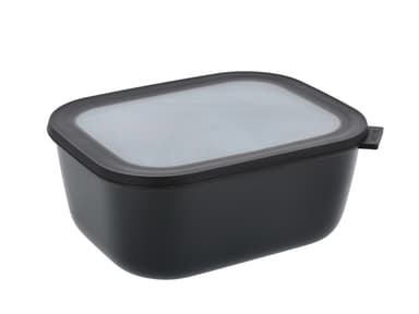 Mepal Cirqula Rectangular bowl w.lid 3000 ml Black