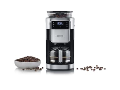 Grinding coffee machine Steel/Black