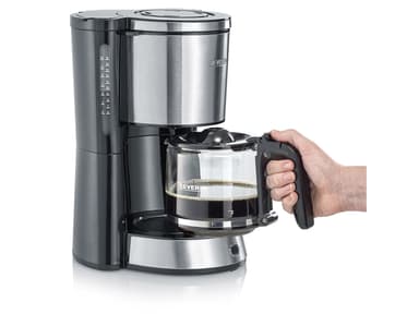 Severin Coffee machine 10 cups 1000 watt Steel/Black