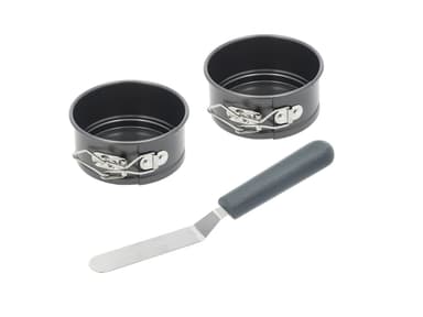 Blomsterbergs Mini cake tin set w. spatula 3 parts