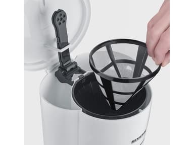 Severin Coffee machine 1,25 liter 900 watt White