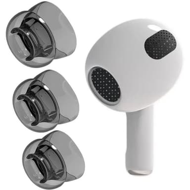 3-par TPE öronkuddar Airpods (Gen4) - S/M/L - Svart