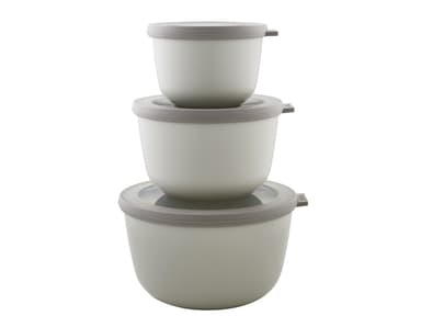 Mepal Cirqula high Bowl set 3 pcs Nordic white