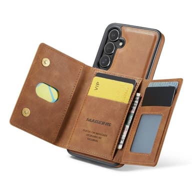 DG-Ming Magking K2 2i1 fodral Samsung Galaxy S25 - Brun
