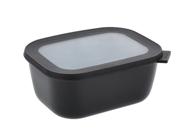 Mepal Cirqula Rectangular bowl w.lid 1500 ml Black