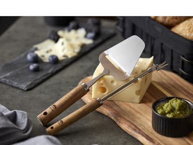 HOLM Cheese slicer 24,5 cm Stainless steel/Acacia