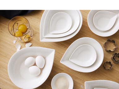 Blomsterbergs Dropshaped bowl 13 cm 4 pcs White