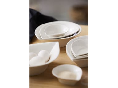 Blomsterbergs Dropshaped bowl 13 cm 4 pcs White