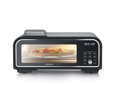 Severin Pizzaugn elektrisk Svart stål