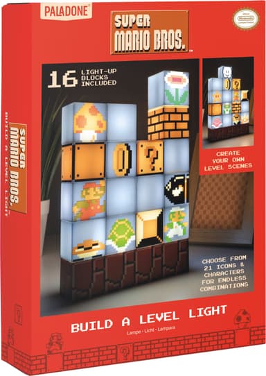 Paladone Super Mario-lampa (Build A Level Light)