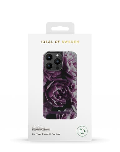 Printed Case iPhone 14PM Deep Purple Bloom