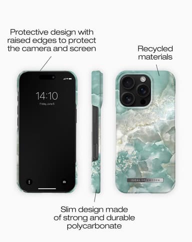 Printed Case iPhone 16PM Azura Marble