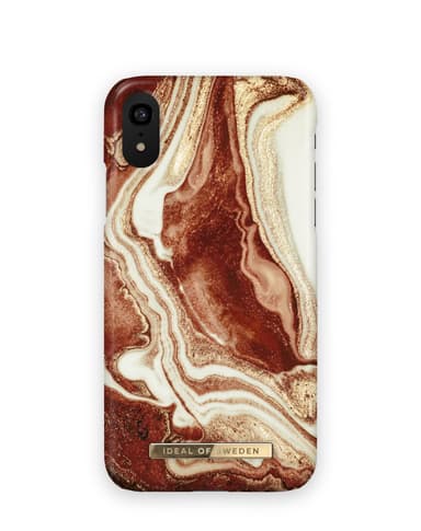 Printed Case iPhone XR Golden rusty marble