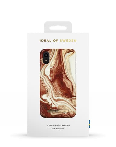 Printed Case iPhone XR Golden rusty marble