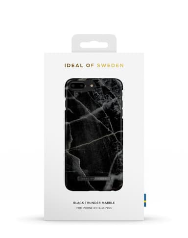 Printed Case iPhone 8/7/6/6SP Black Thunder Marble