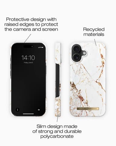 Printed Case iPhone 16PL Carrara Gold
