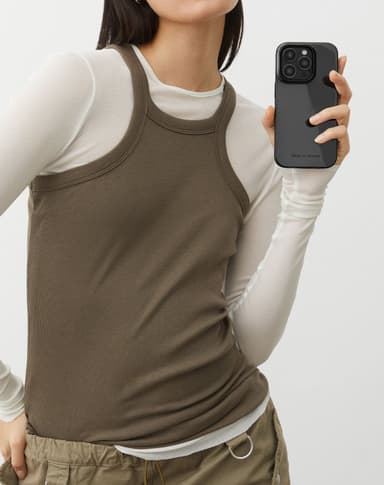 Mirror Case MagSafe iPhone 16PL Mirror Black