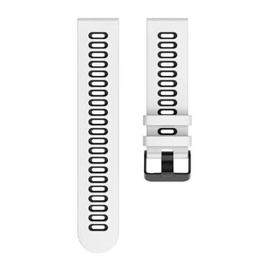 Twin klockarmband till Realme Watch S - Vit/svart
