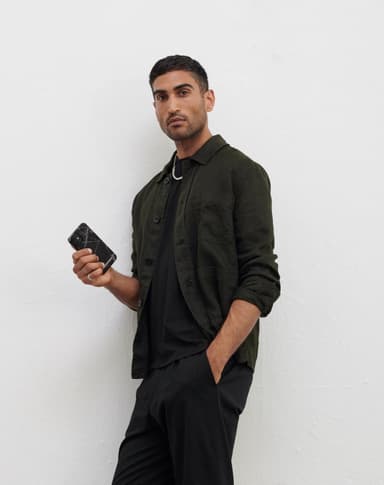 Printed Case iPhone 15PM Black Thunder Marble