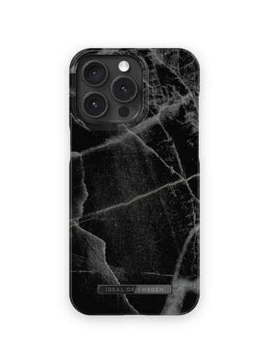 Printed Case iPhone 15PM Black Thunder Marble