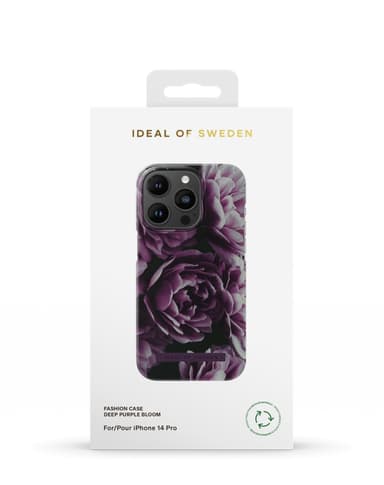 Printed Case iPhone 14PR Deep Purple Bloom