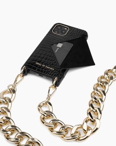 Necklace Case iPhone 11P/XS/X Neo Noir Croco