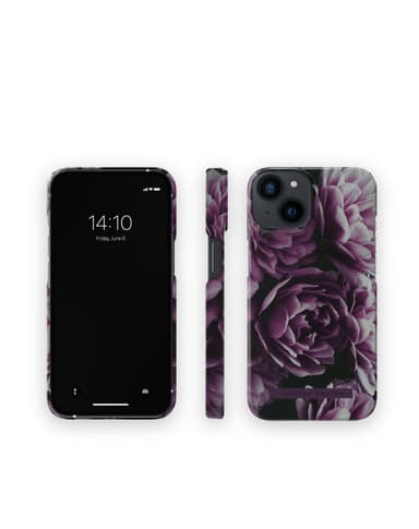Printed Case iPhone 13/14 Deep Purple Bloom