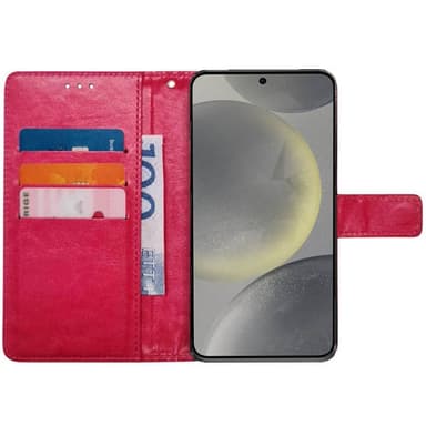 Plånboksfodral 3-kort Samsung Galaxy S25 Plus - Rosa