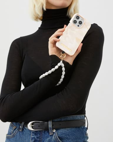 Printed Case iPhone 16PM Rose Pearl Marble