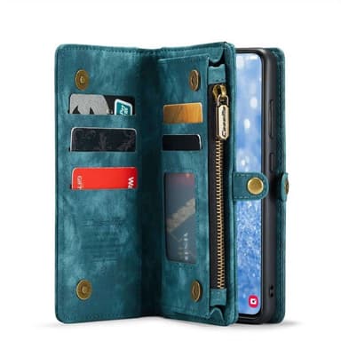 CaseMe mobilfodral 008 8-kort Samsung Galaxy S25 - Blå