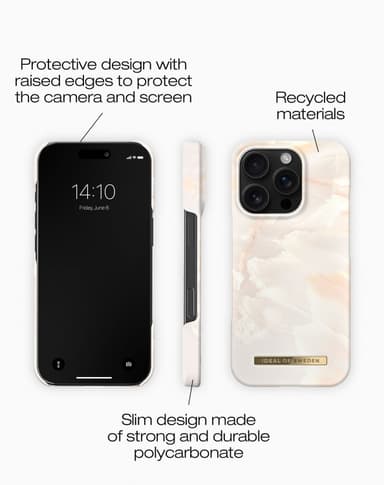 Printed Case iPhone 16PM Rose Pearl Marble